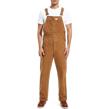 💝💝Last Day Promotion🔥Men's Denim Bib Overalls, Workwear with Adjustable Straps and Convenient Tool Pockets
