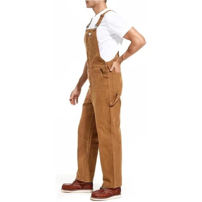 💝💝Last Day Promotion🔥Men's Denim Bib Overalls, Workwear with Adjustable Straps and Convenient Tool Pockets