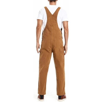 💝💝Last Day Promotion🔥Men's Denim Bib Overalls, Workwear with Adjustable Straps and Convenient Tool Pockets
